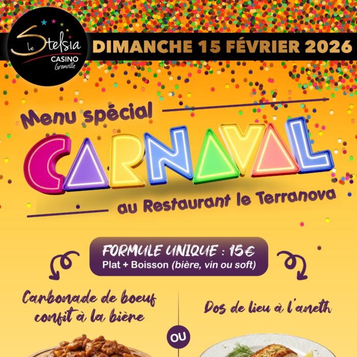 Menu spécial CARNAVAL