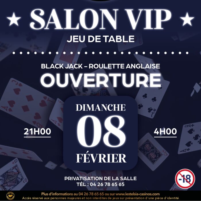 SALON VIP – Jeux de table